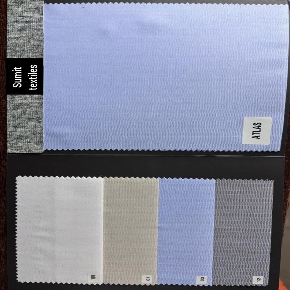 ATLAS POLYCOTTON DOBBY SHIRTING FABRIC 58