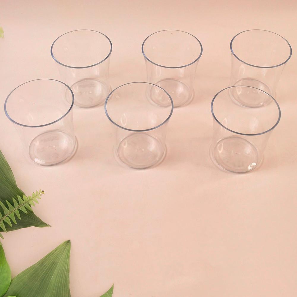 Apex Welcome Plastic Glass Set for Daily Use Set of 6