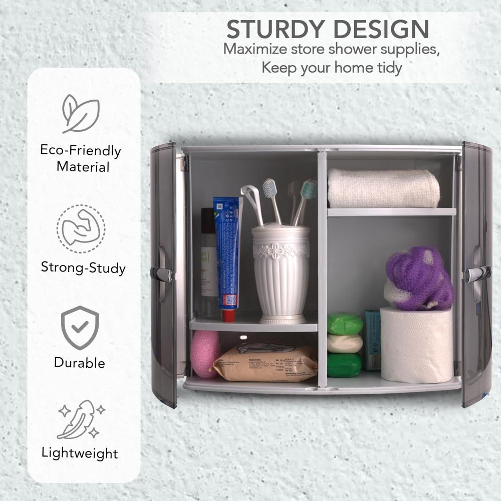 Nayasa Plastic Bathroom Storage Cabinet