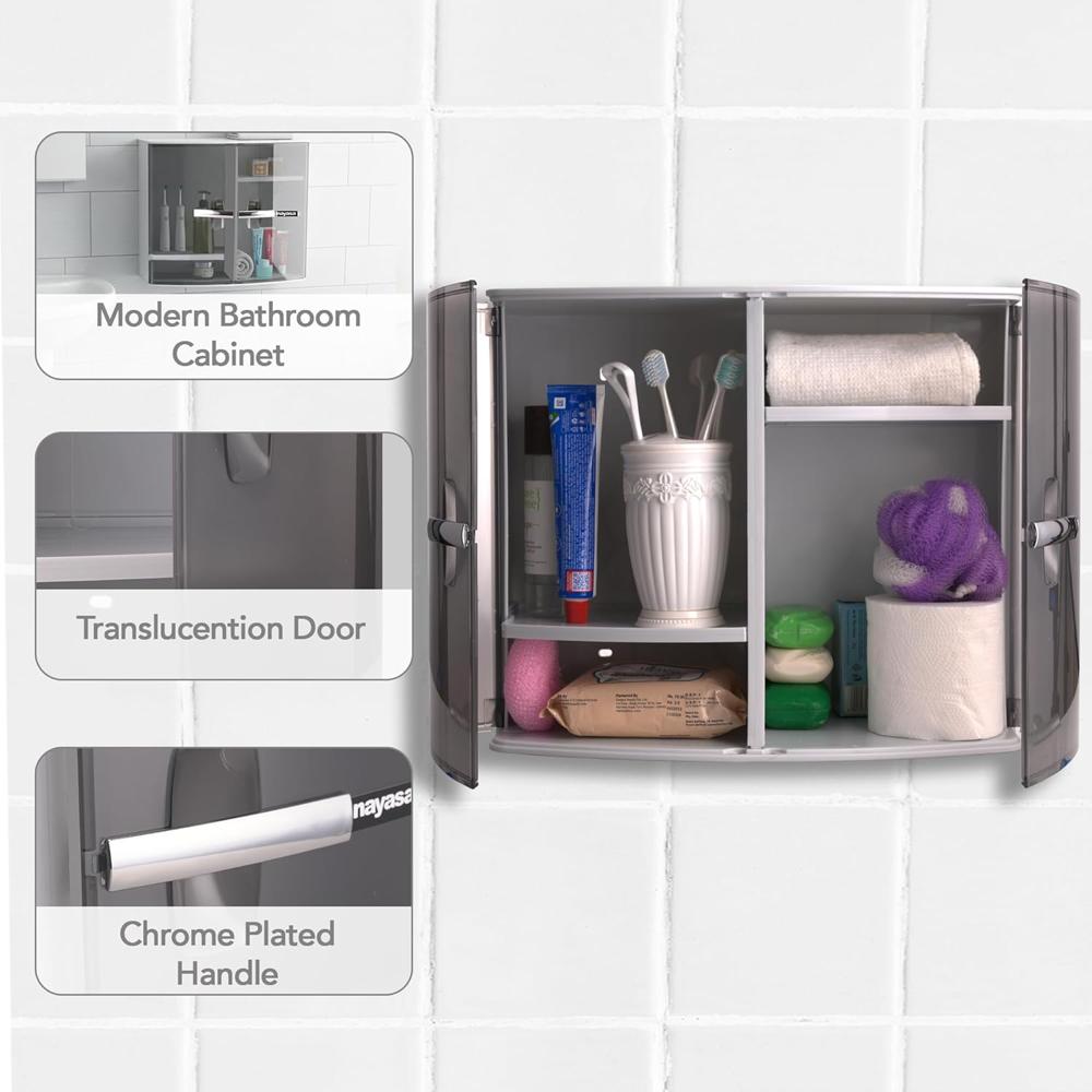 Nayasa Plastic Bathroom Storage Cabinet