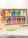 Wooden magnetic maze