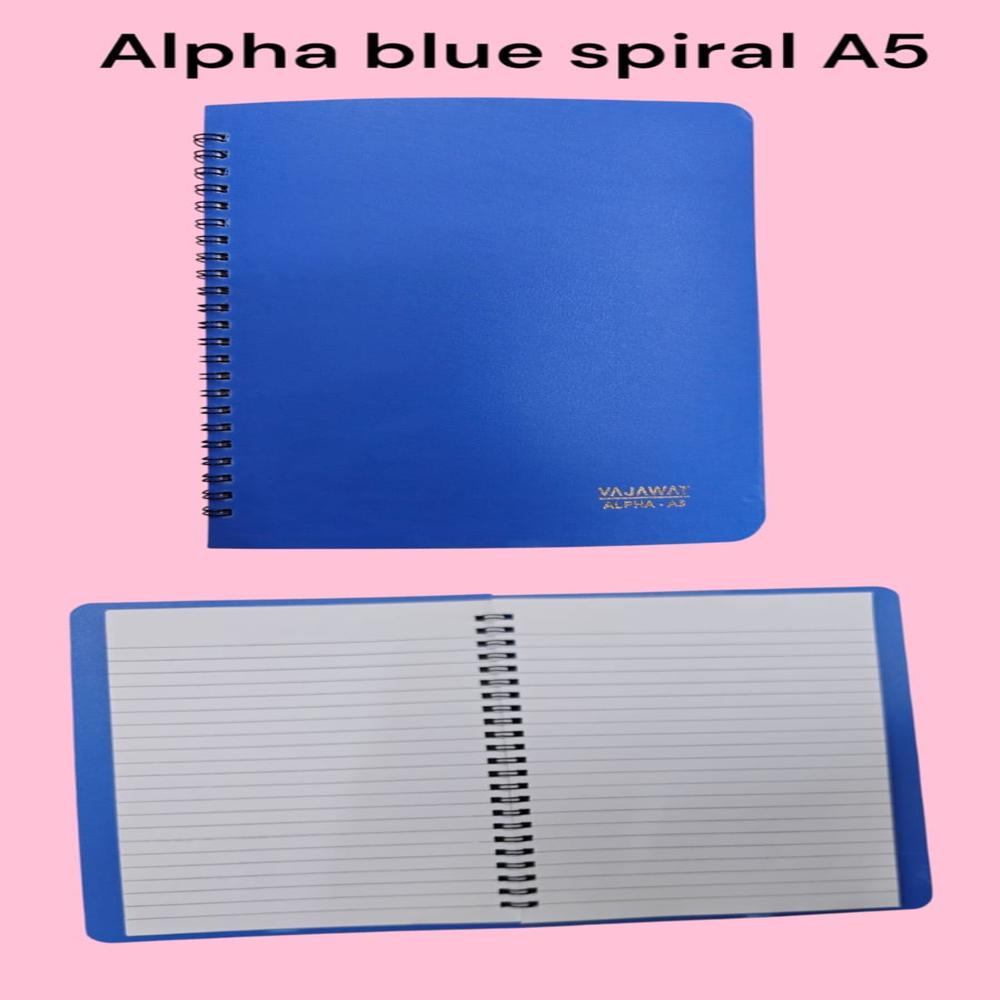 A5 blue spiral note