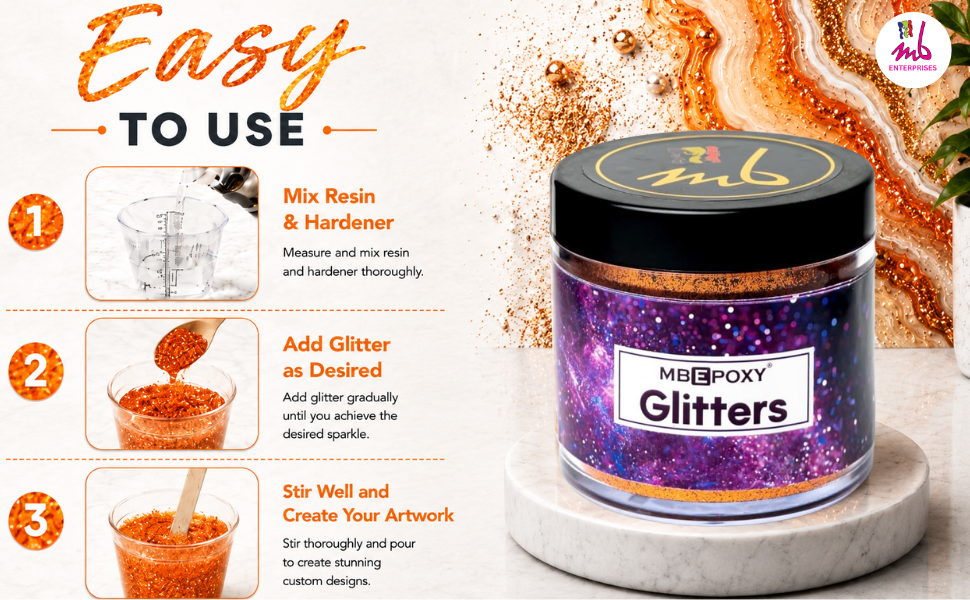 Orange Glitters