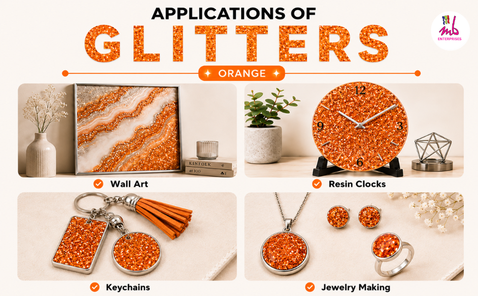 Orange Glitters