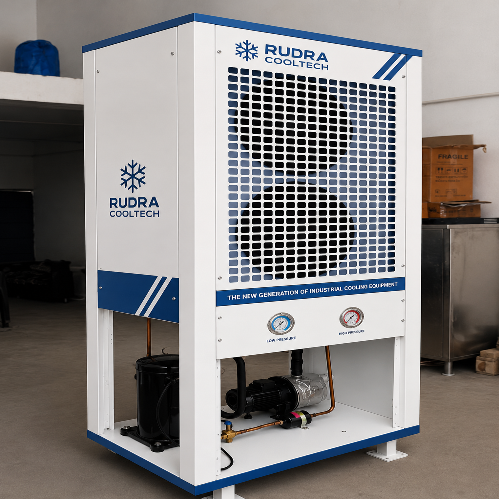 Industrial Chiller Manufacturer | Air Cooled & Water Cooled Industrial Chillers | Rudra Cooltech