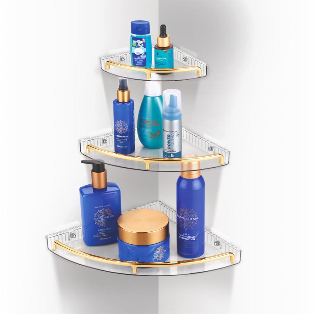 Nayasa Sticky Corner Tray 3 Tier - Color: Multicolor
