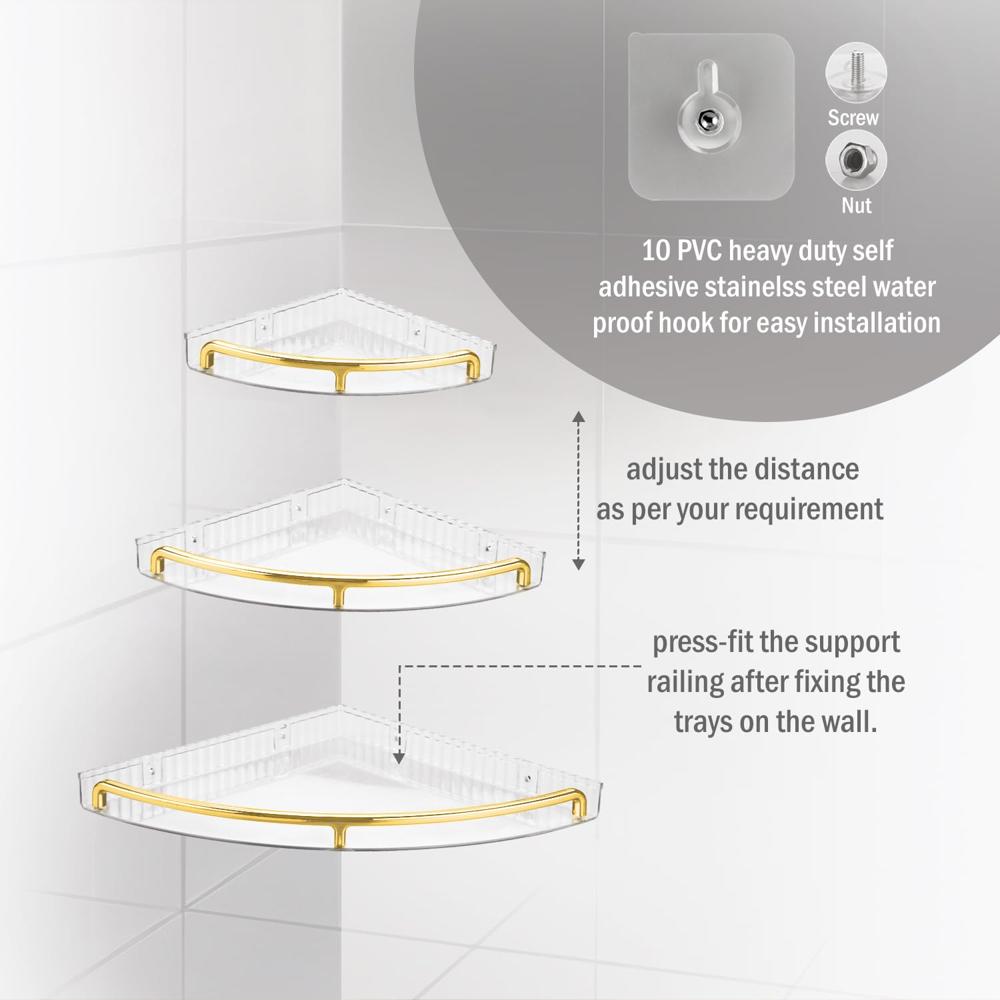 Nayasa Sticky Corner Tray 3 Tier