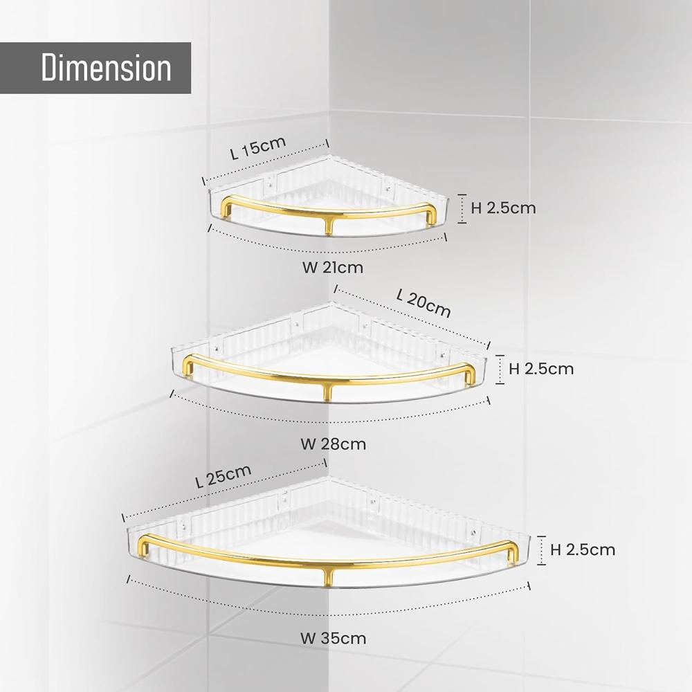 Nayasa Sticky Corner Tray 3 Tier