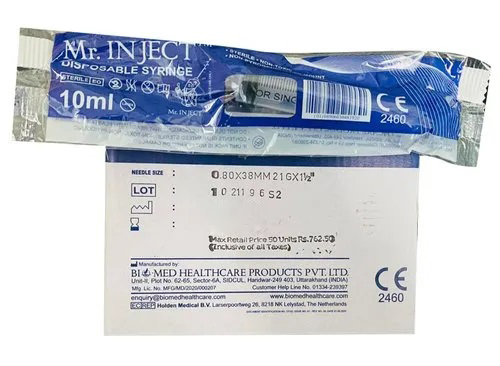 10ml Mr Inject Disposable Syringe