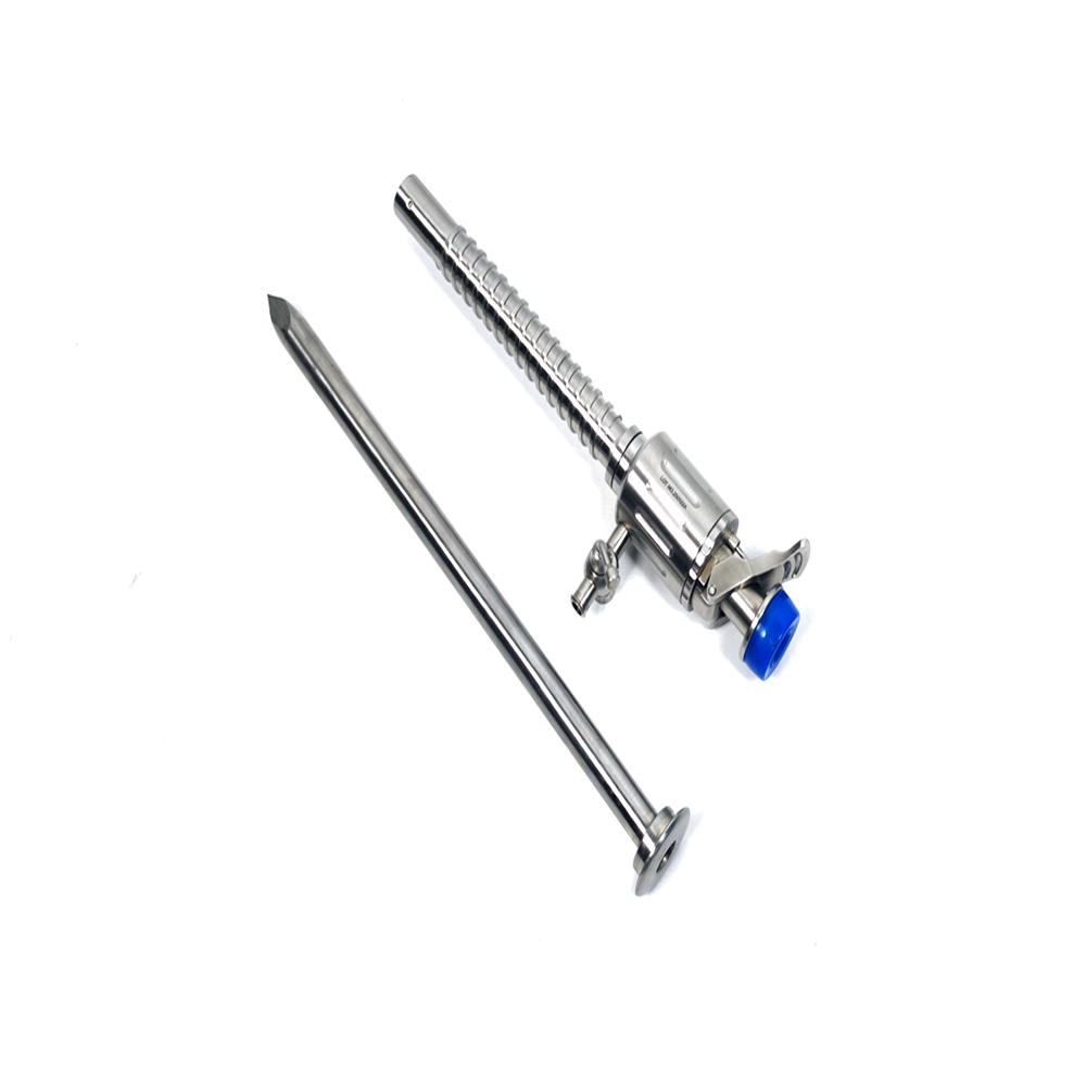 Trocar Threaded Sleeve with multifunctional Valve Pyramidal Tip - FA1101T