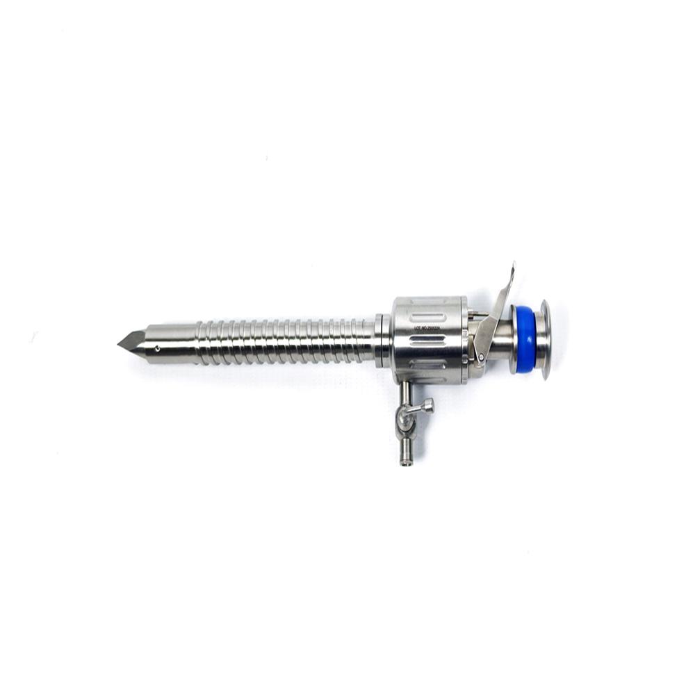 Trocar Threaded Sleeve with multifunctional Valve Pyramidal Tip - FA1101T