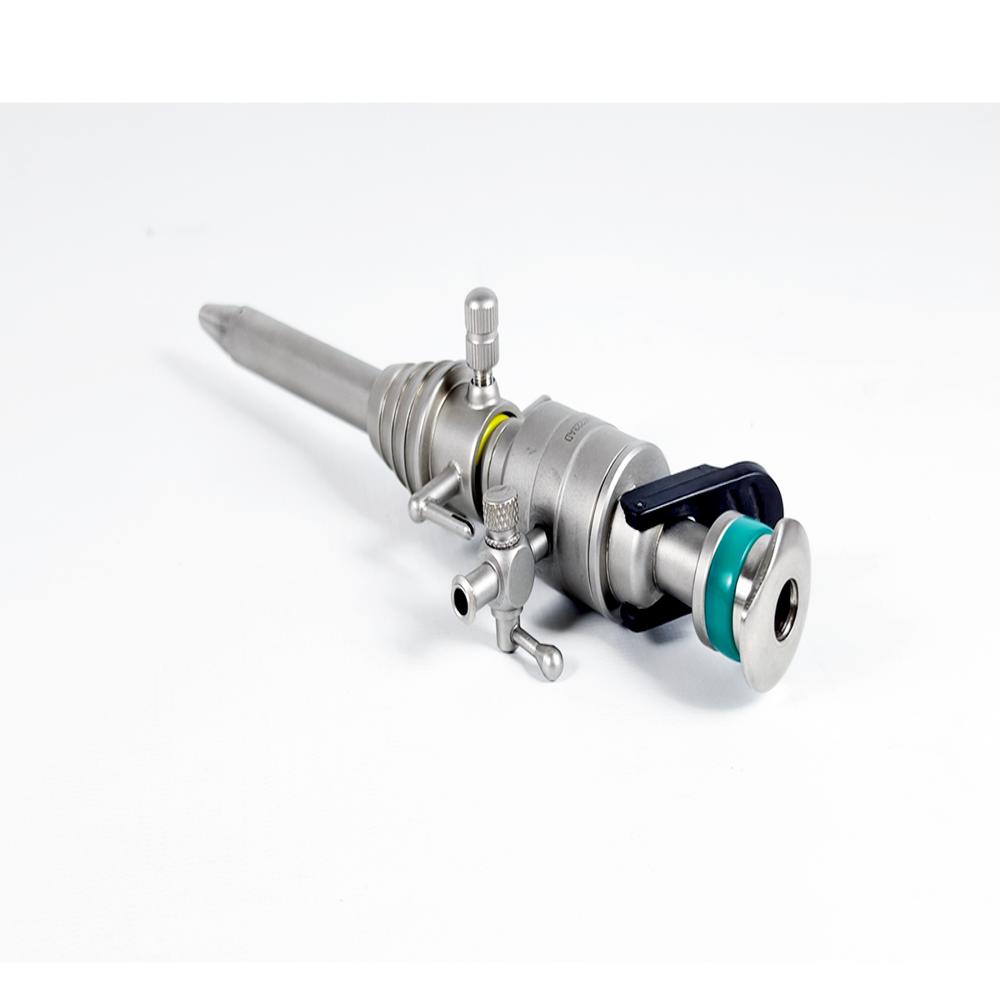 Trocar With Hasson Cone, Multifunctional Valve Blunt Tip - Fa1101Bh - Material: Stainless Steel