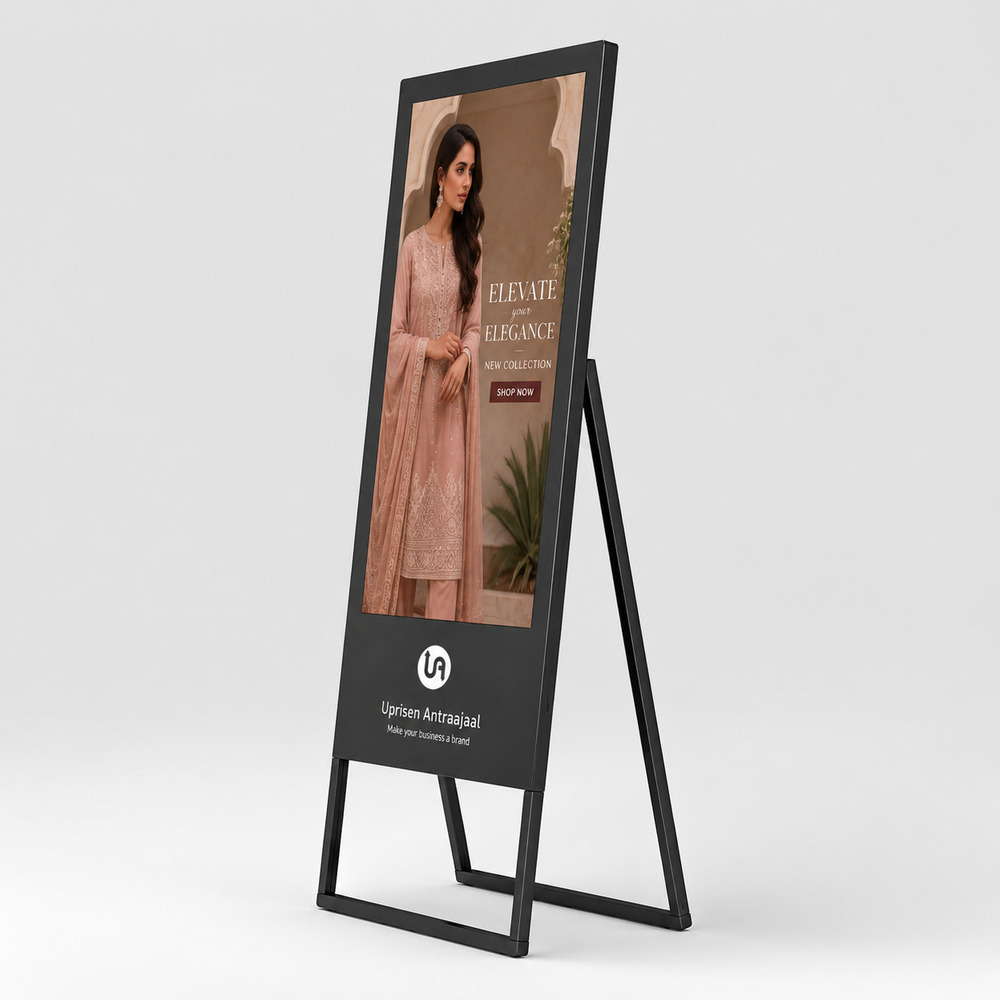 43 Inch Black A Shape Digital Standee