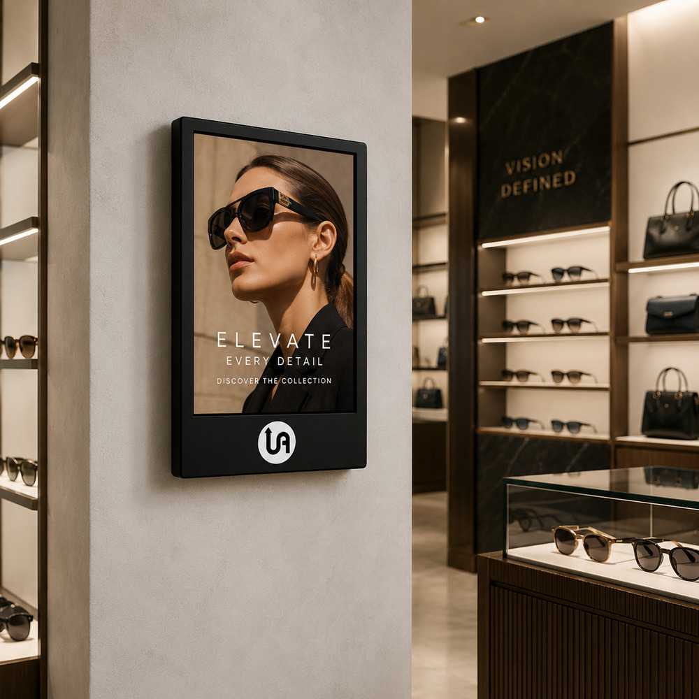 32 Inch Black Digital Wall Mount