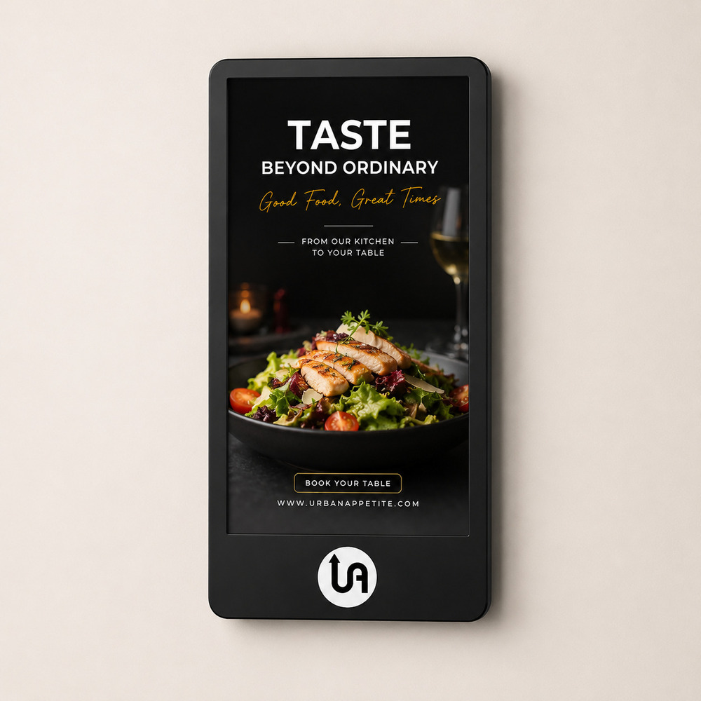 43 Inch Black Digital Wall Mount