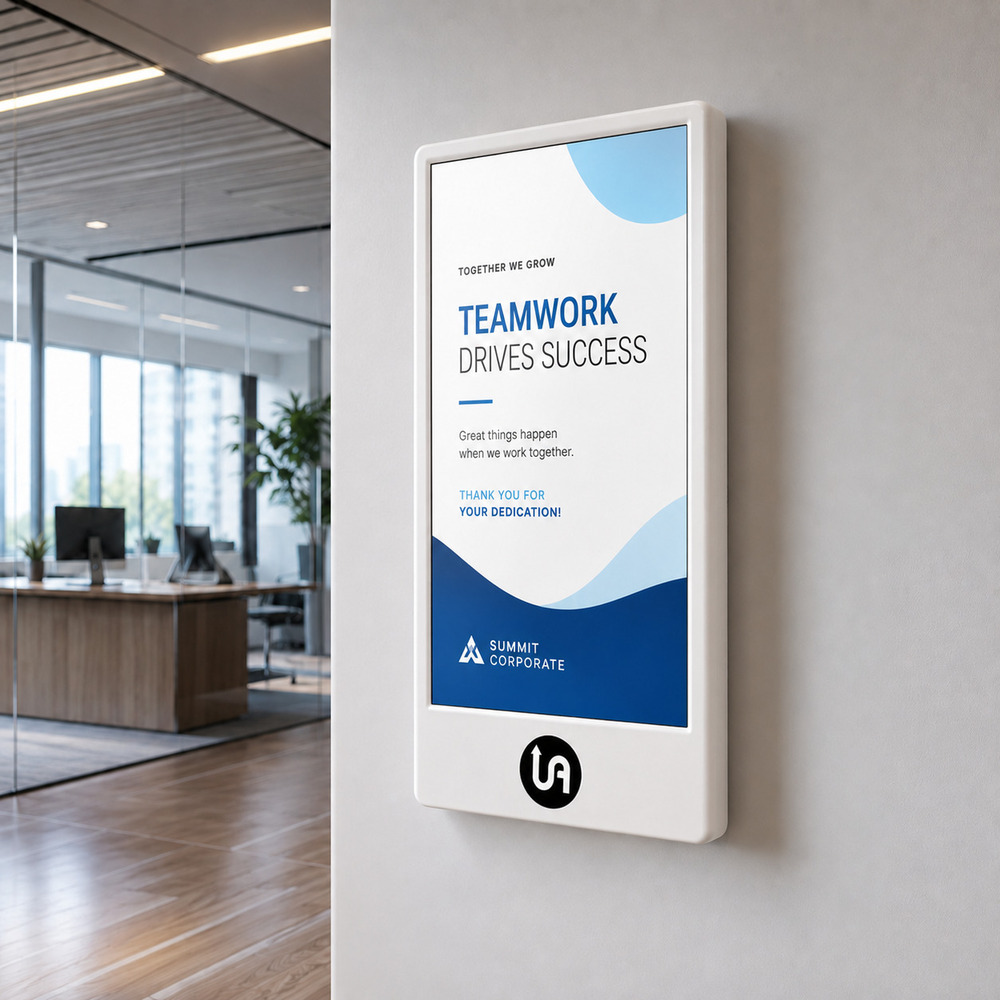 55 Inch White Digital Wall Mount