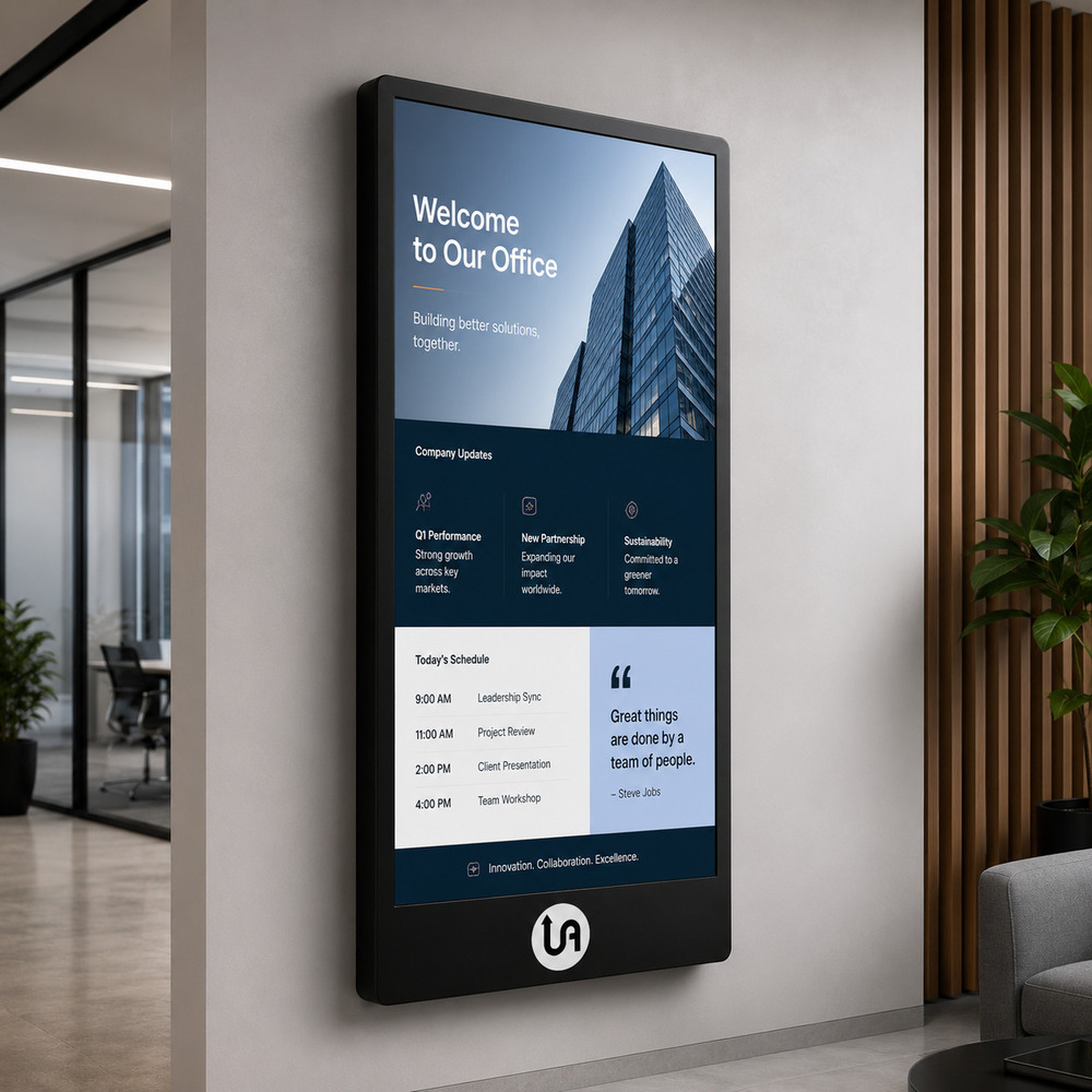 65 Inch Black Digital Wall Mount