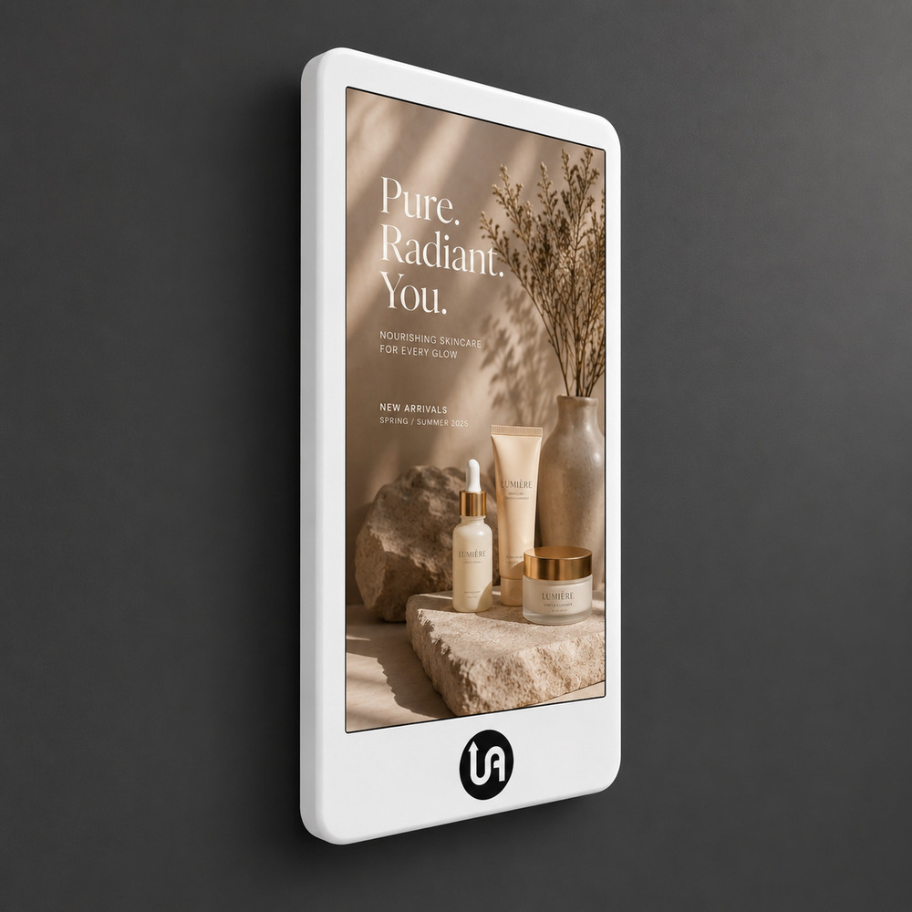 65 Inch White Digital Wall Mount