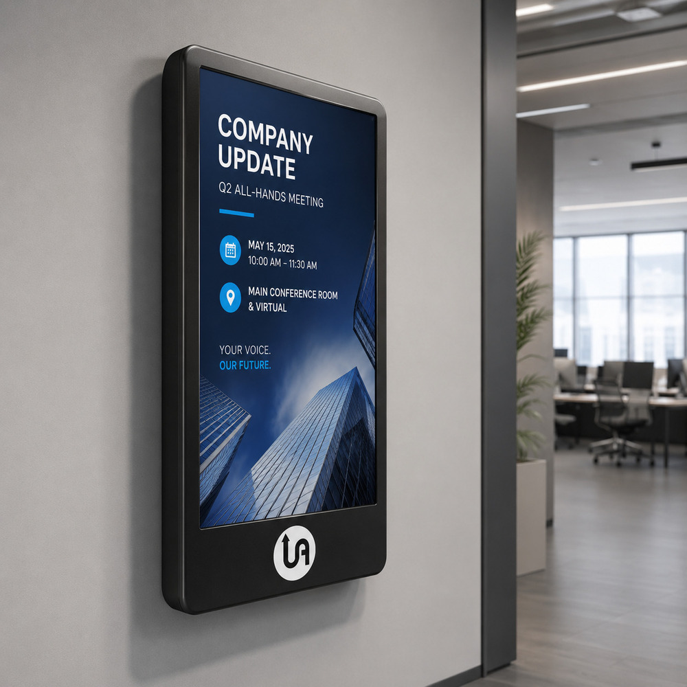 55 Inch Black Digital Wall Mount