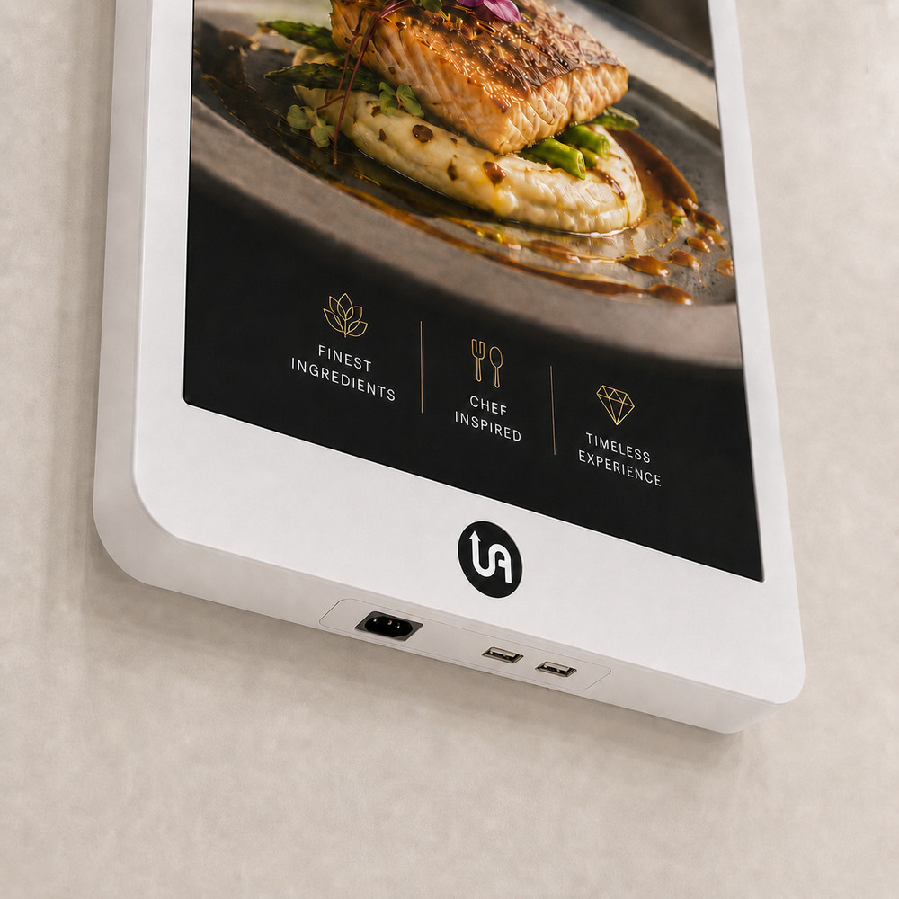 75 Inch White Digital Wall Mount