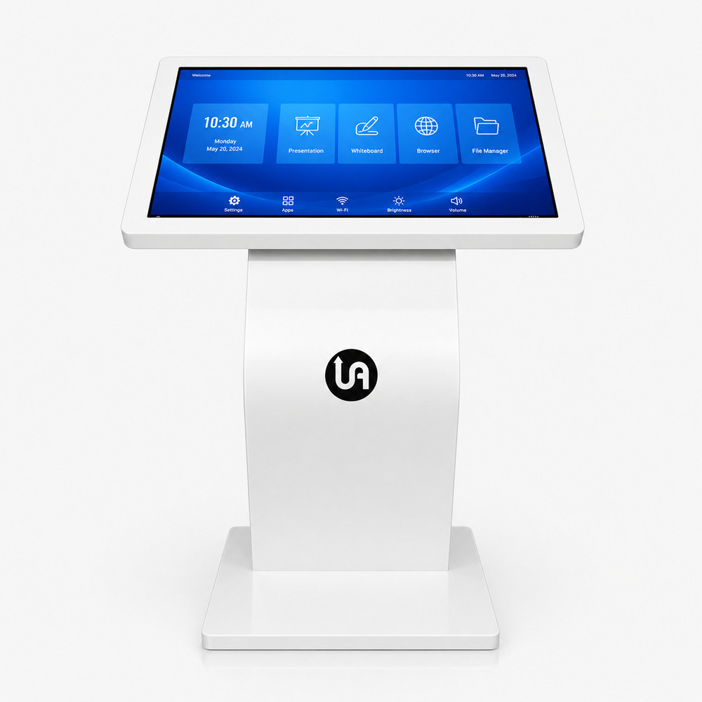 32 Inch White Touch Screen Kiosk