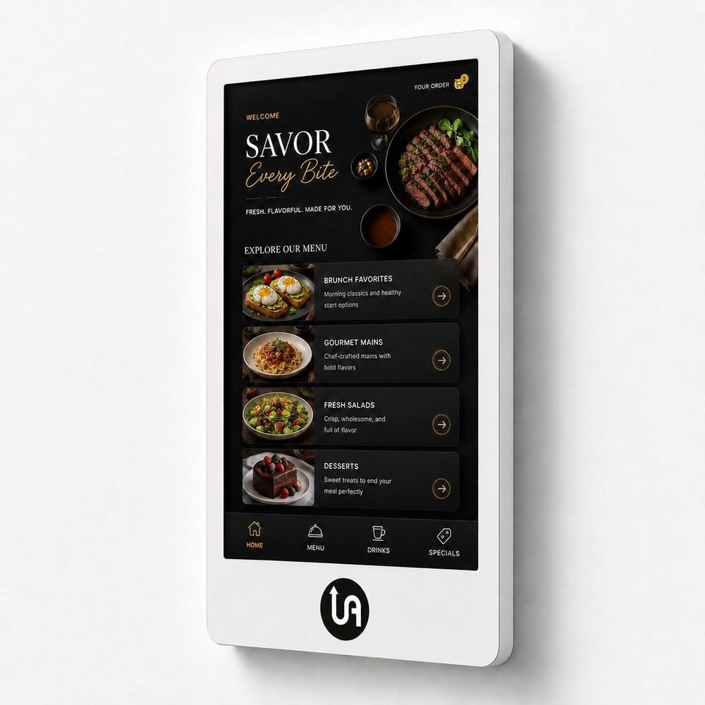 43 Inch White Touch Screen Wall Mount