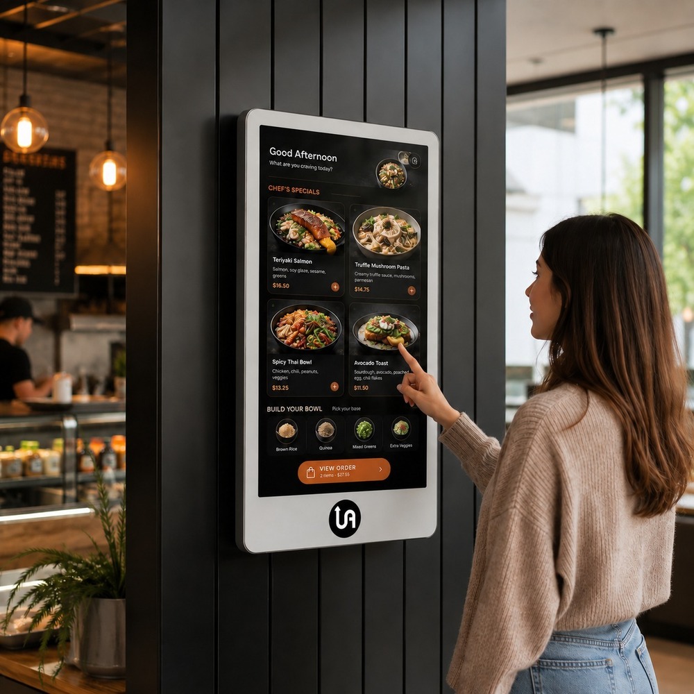 43 Inch White Touch Screen Wall Mount