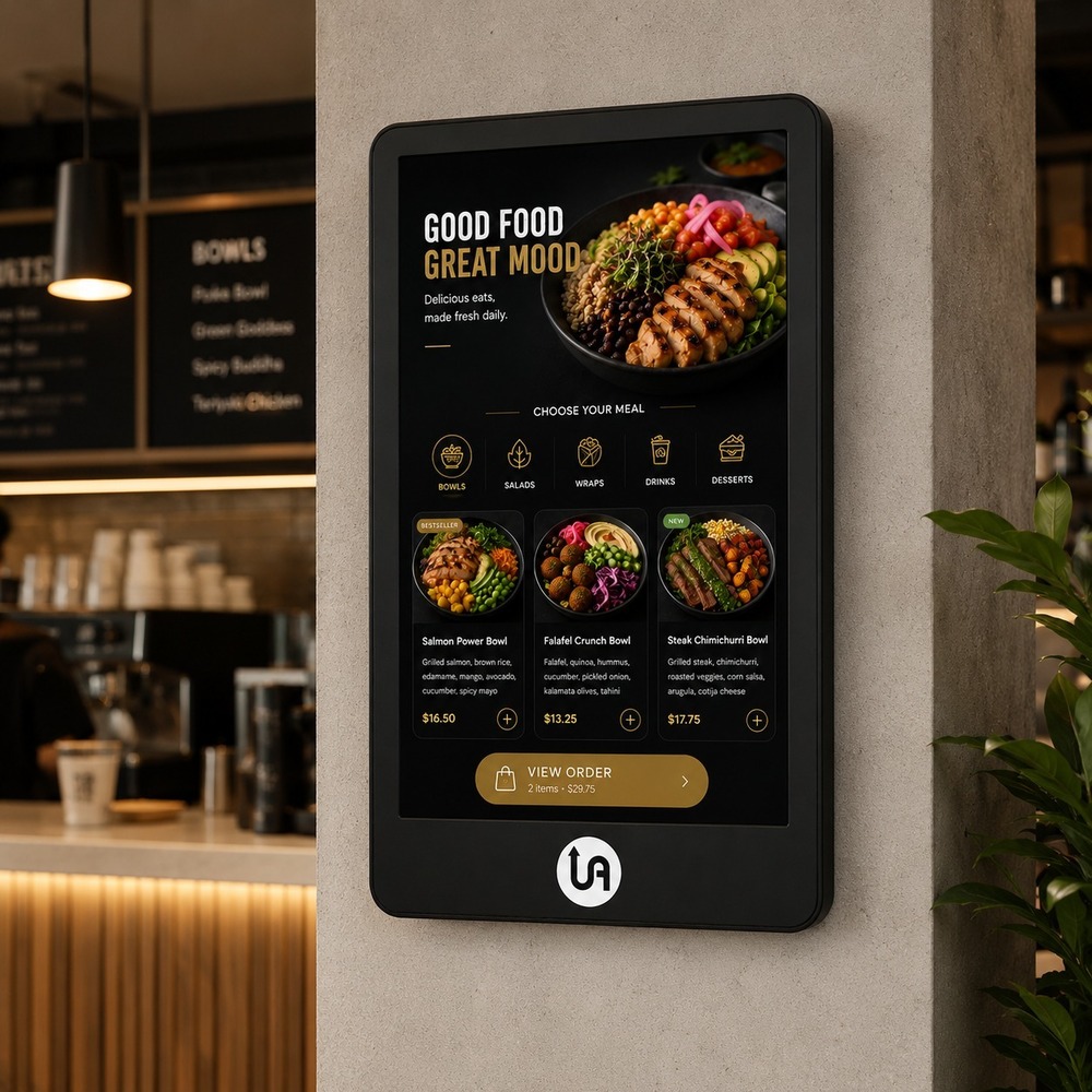 43 Inch Black Touch Screen Wall Mount