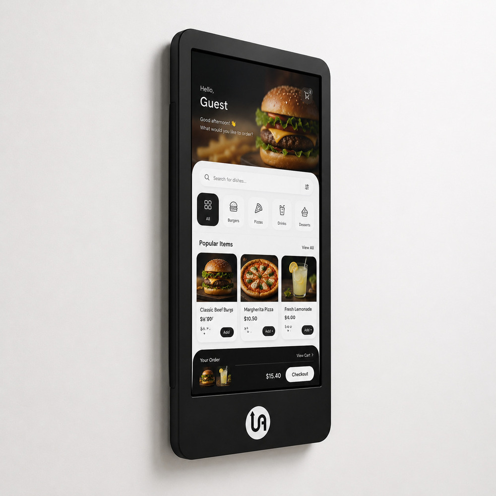 55 Inch Black Touch Screen Wall Mount