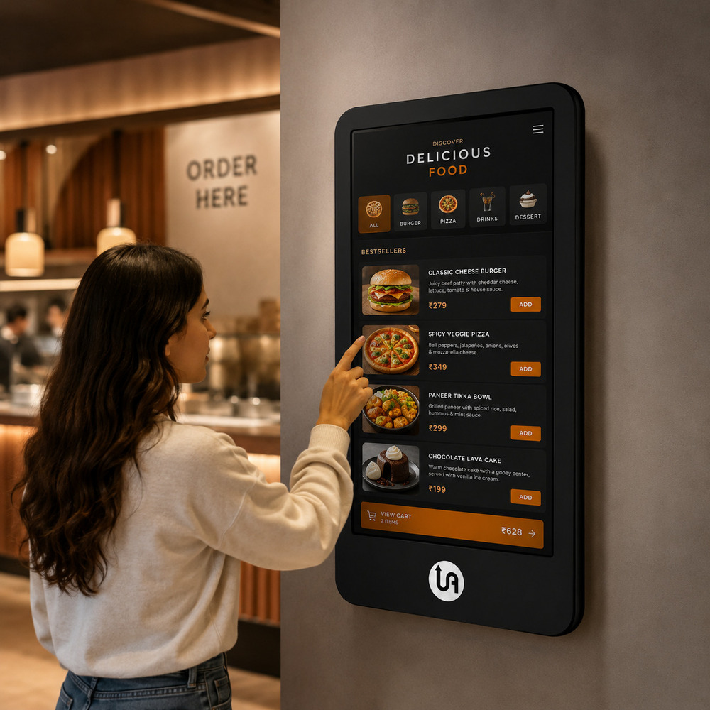 55 Inch Black Touch Screen Wall Mount