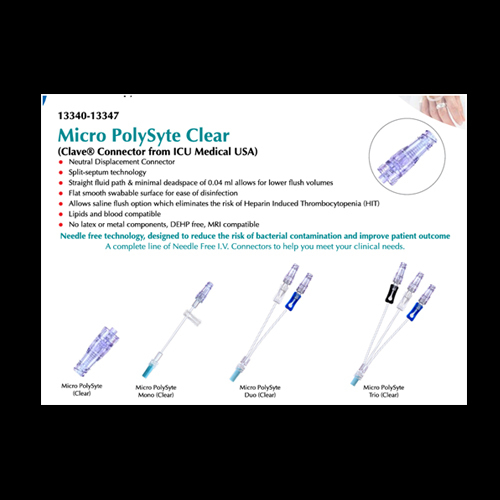 Micropolysite Clear Clave Connector
