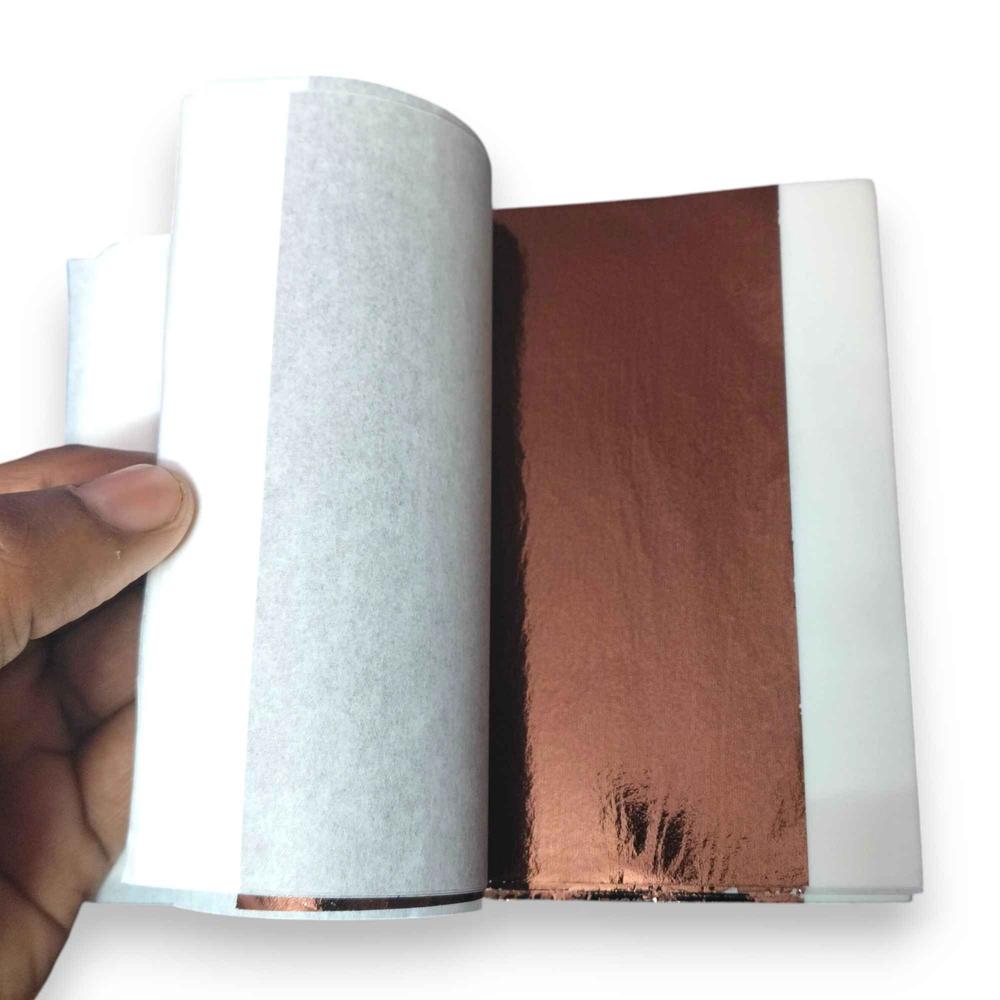 Gold Leaf Coffee Colour Foil Sheets 14 x 14 cm For Resin Art, Gilding & Craft