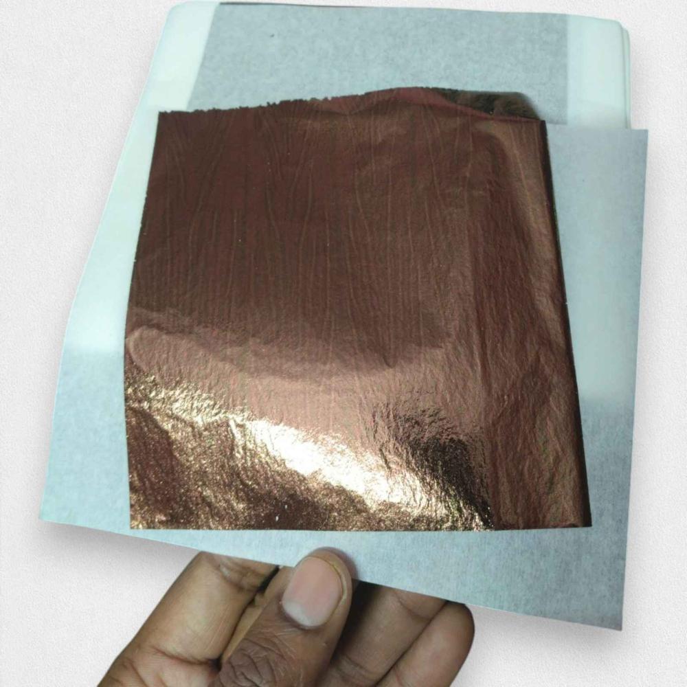 Gold Leaf Coffee Colour Foil Sheets 14 x 14 cm For Resin Art, Gilding & Craft