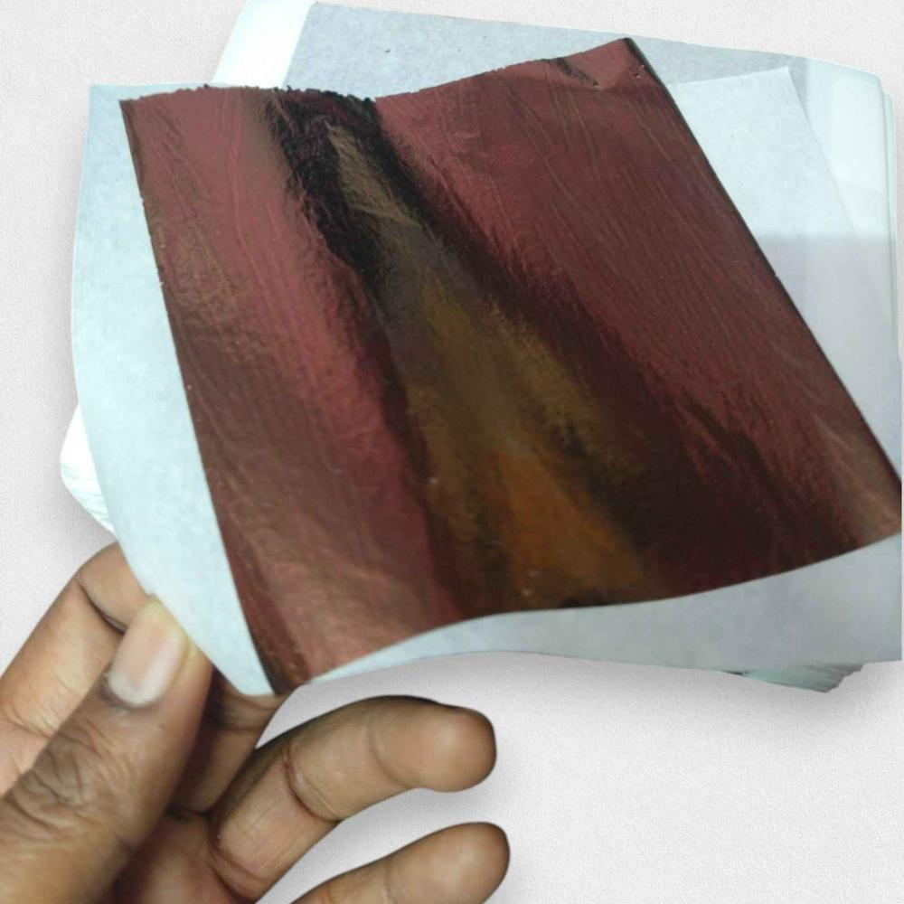 Gold Leaf Coffee Colour Foil Sheets 14 x 14 cm For Resin Art, Gilding & Craft