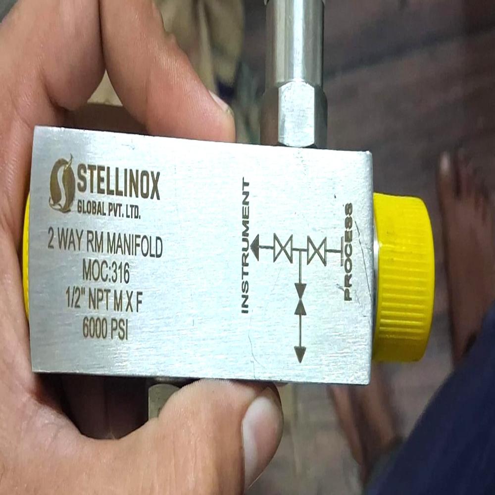 SS 316 2 Way Instrument Manifold Valve -1/2'' NPT 6000 PSI
