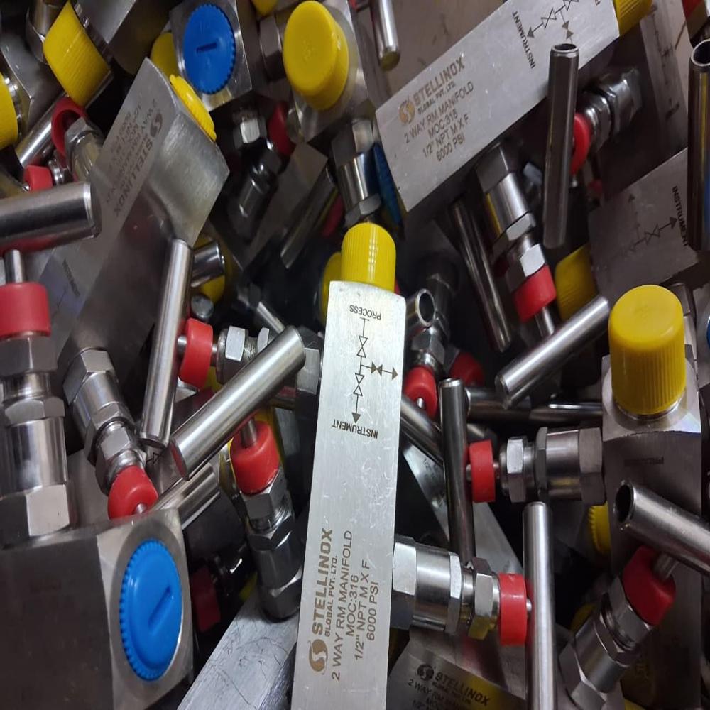 SS 316 2 Way Instrument Manifold Valve -1/2'' NPT 6000 PSI