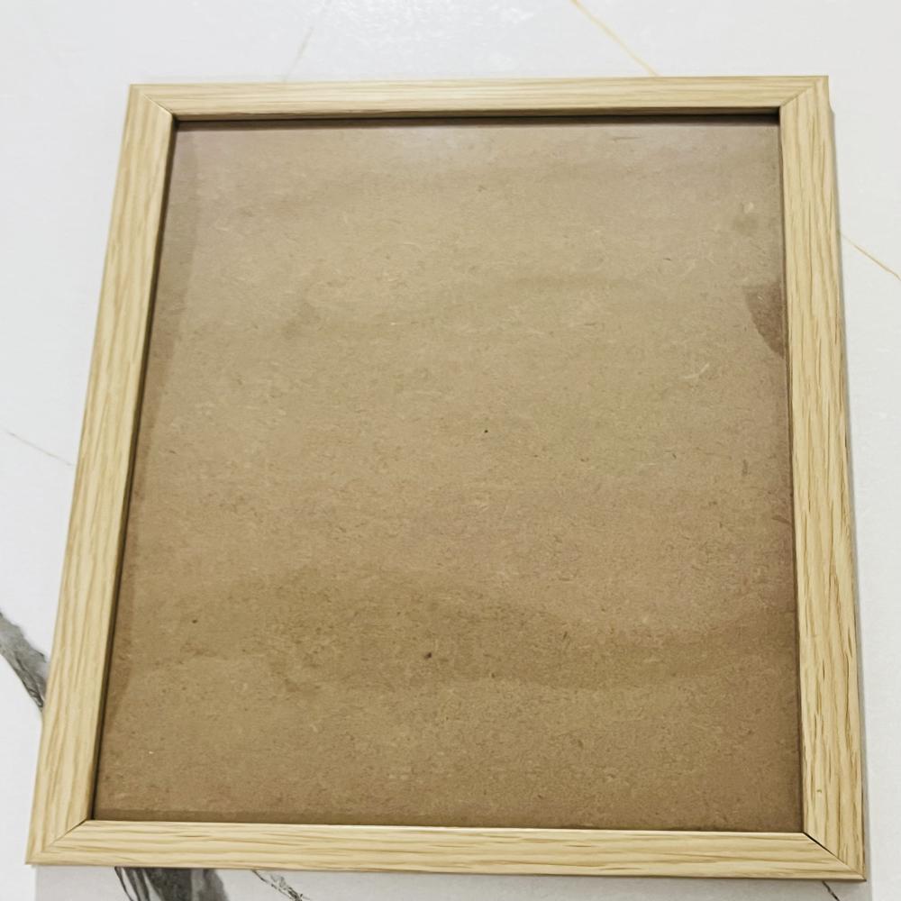 A4 Size Blank Frame with Crystal Clear Acrylic And MDF (8X12 Inches, Natural)