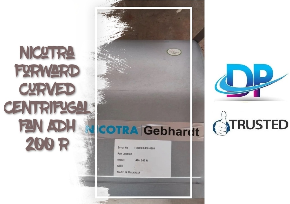 Nicotra Forward Curved Centrifugal Fan Adh 200 R | Double Inlet Belt Driven Fan | D.P. Engineers - Application: Soil Remediation
