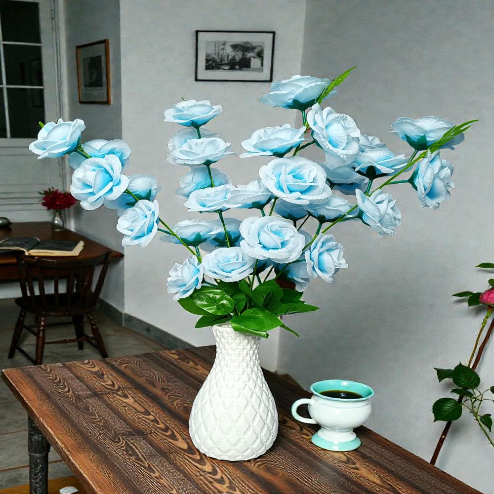 Premium Artificial Rose Blossom Flower Bunch