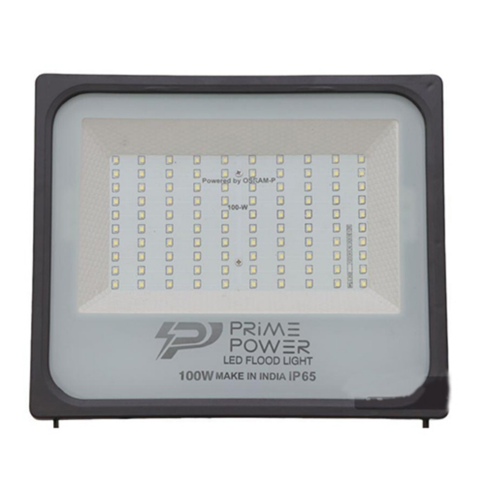 Led Flood Light - Aluminium Housing, 100w Power Output | Ip65 Rated, Cool White Illumination, Outdoor Use, Warranty Included