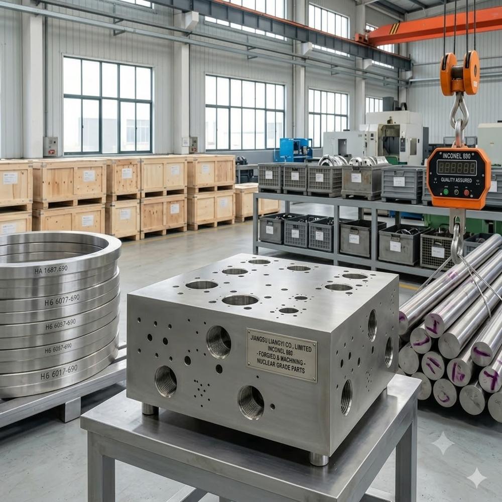 Inconel 690 Alloy 690 UNS N06690 2.4642 Forgings for Nuclear, Petrochemical  Chemical  Tubesheets, RCP Parts, Rolled Rings  Valve Bodies  Jiangsu Liangyi