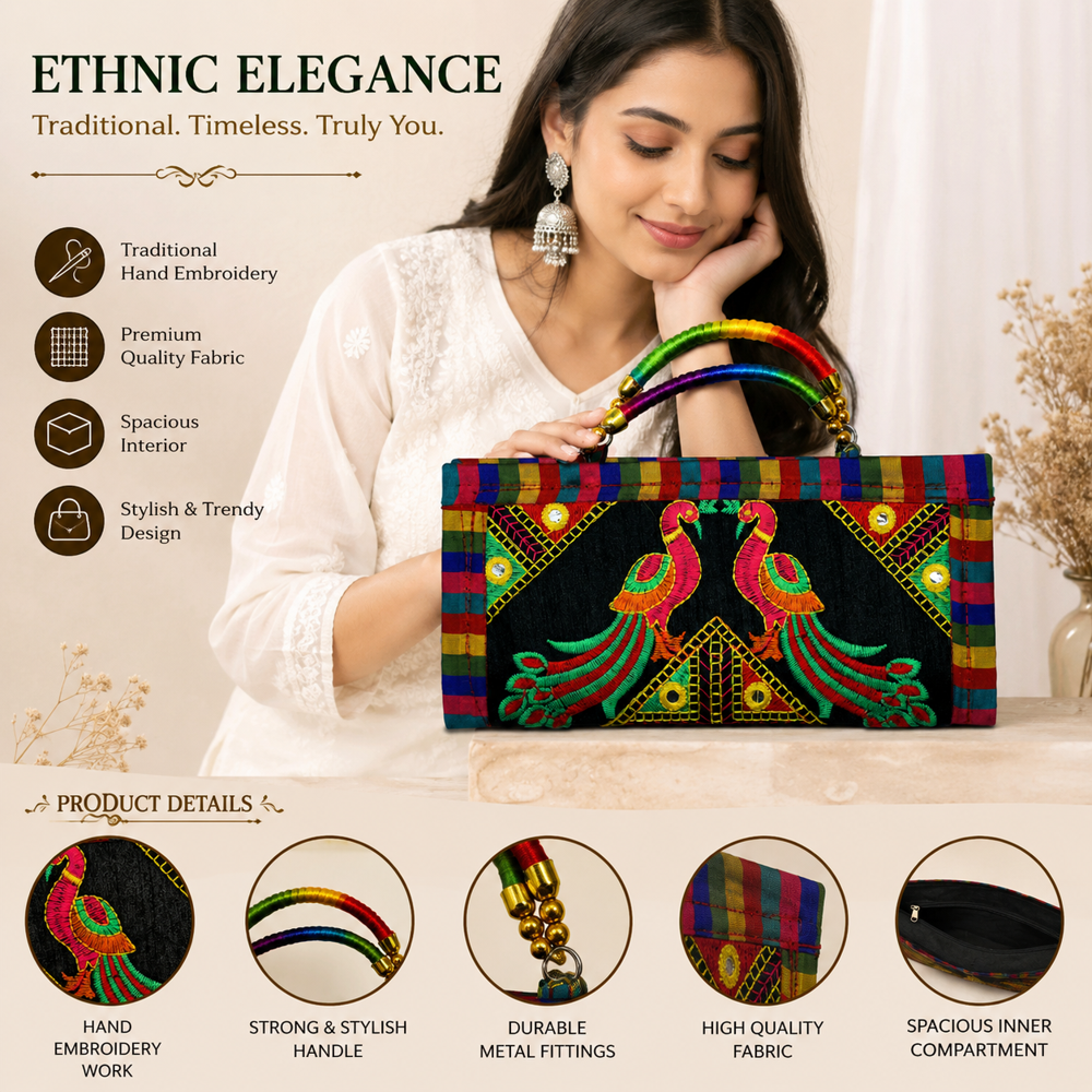 Ethnic Party Wear Purse with Handle  75