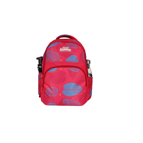 Red Color Smily Kiddos Rio Laptop Backpack For Kids
