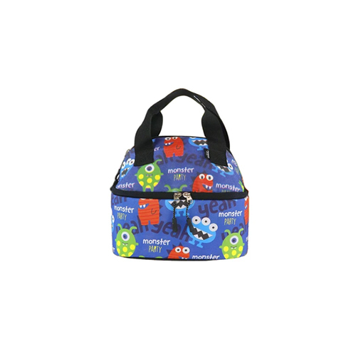 Monster Theme Smily Kiddos Double Decker Lunch Bag