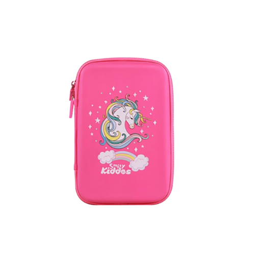 Pink Color Smily kiddos Single Compartment Rainbow Unicorn