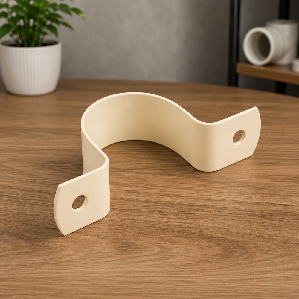 Off-white Metal Clamp