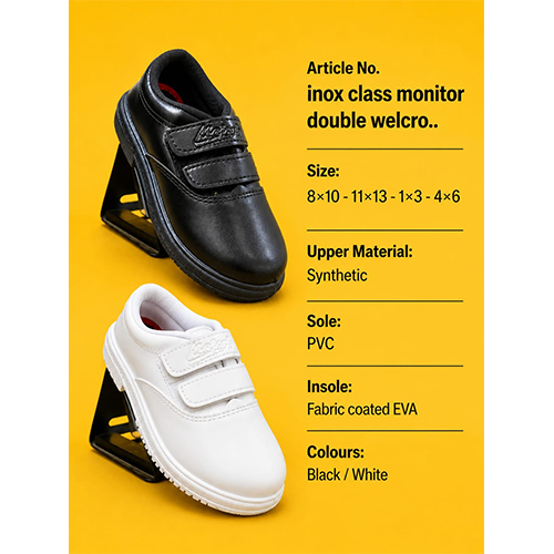 Inox class monitor double welcro Shoe