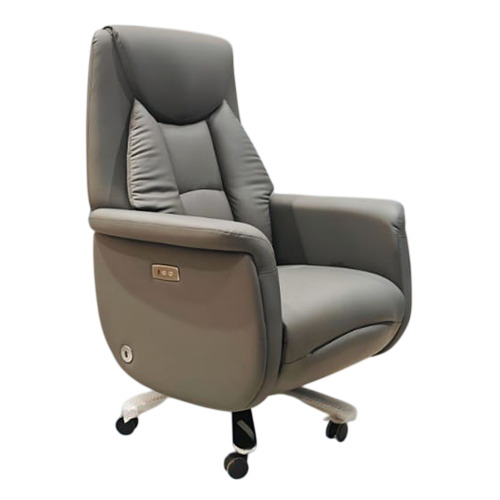 808 Grey Moteriesed Recliner Chair