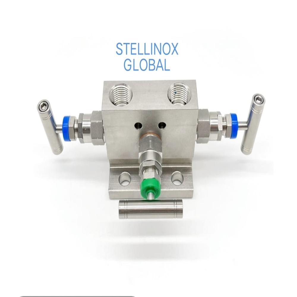 Ss 316 3 Way Instrument Manifold Valve -6000 Psi -1/2'' Npt -Astm A182 F316 - Color: Silver