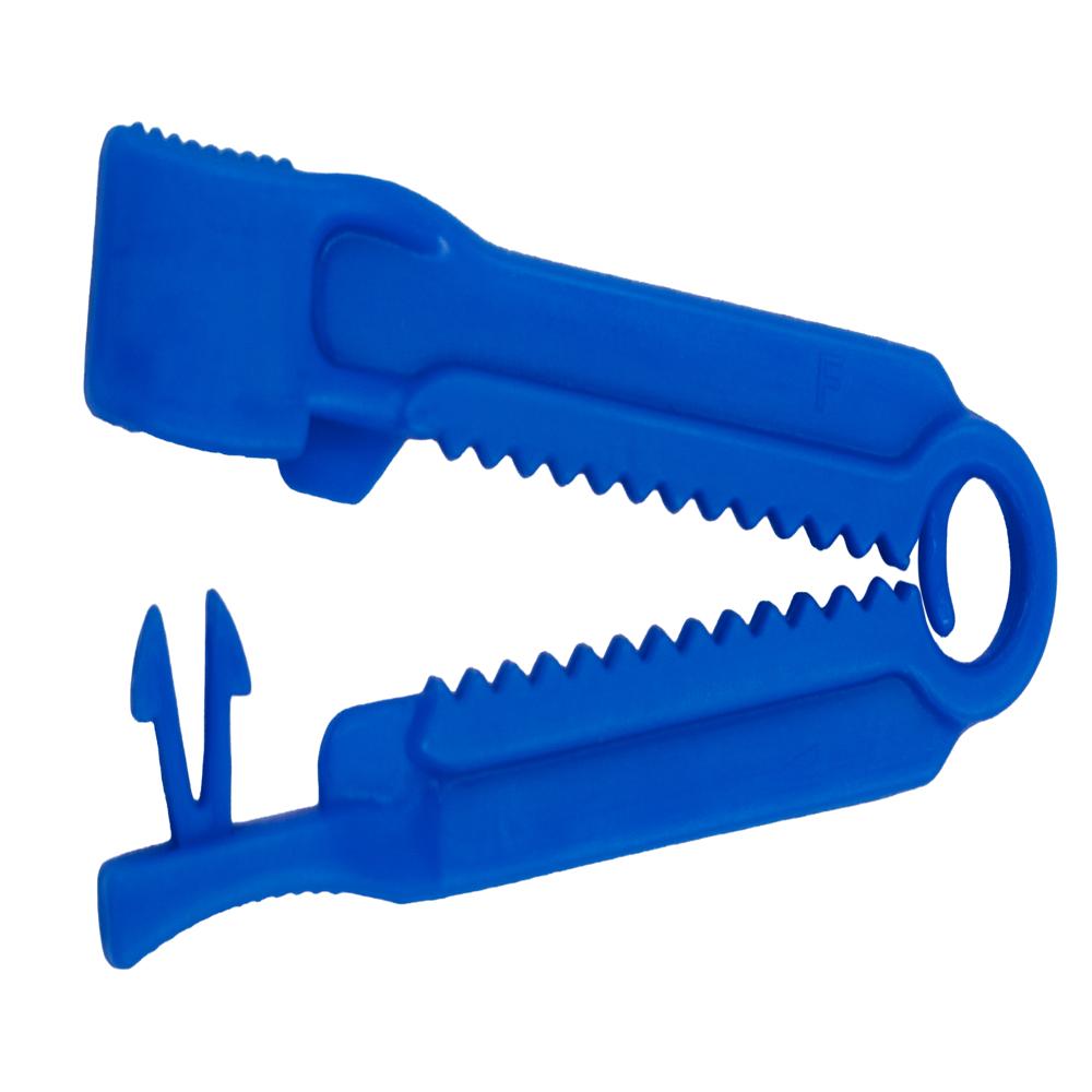 Cord Clamp - Medical-grade Pp Plastic, 2-3 Cm, Light Blue | Gamma Sterilized, Disposable, Smooth Edges, Break-resistant, One-hand Locking Grip